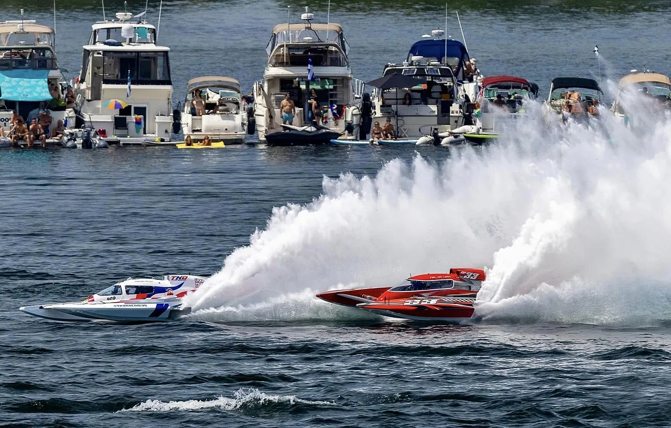 Photo wallpaper race, boat, speed
