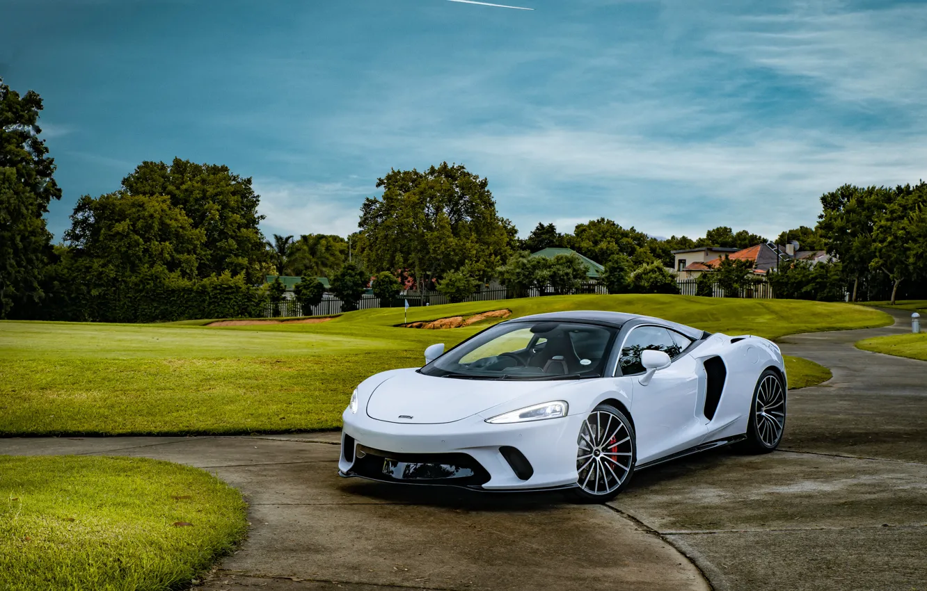 Photo wallpaper McLaren, white, GT, McLaren GT