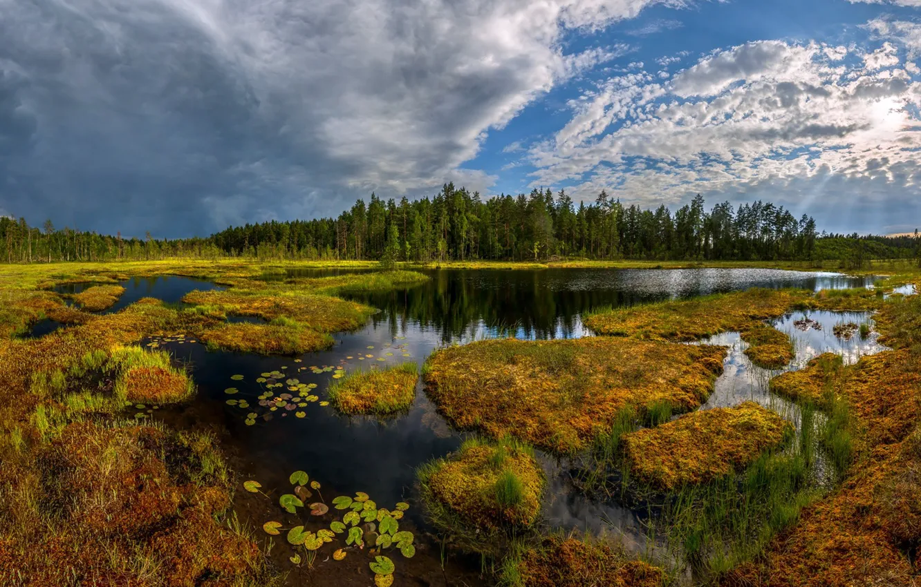 Photo wallpaper the sky, water, nature