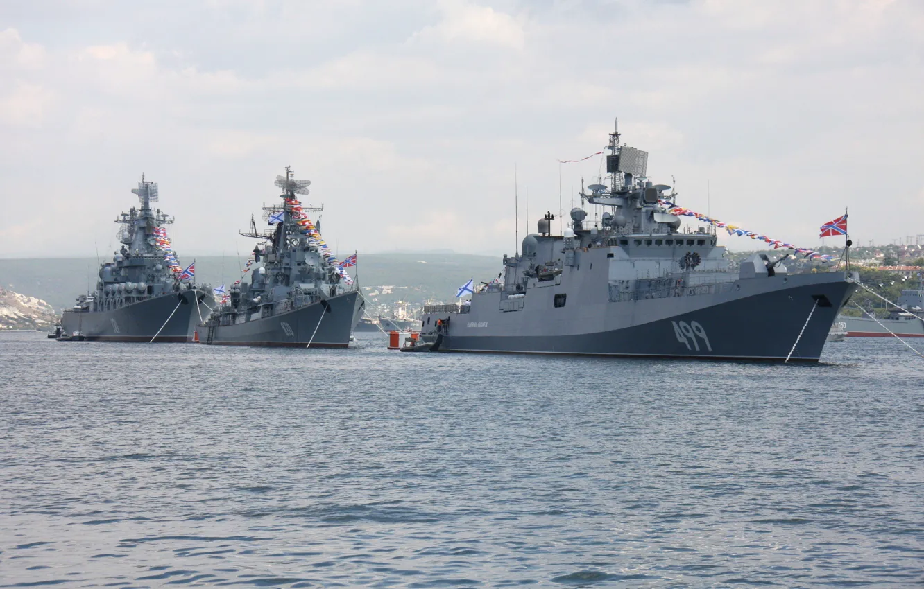 Photo wallpaper ship, Stroy, Sevastopol, the front