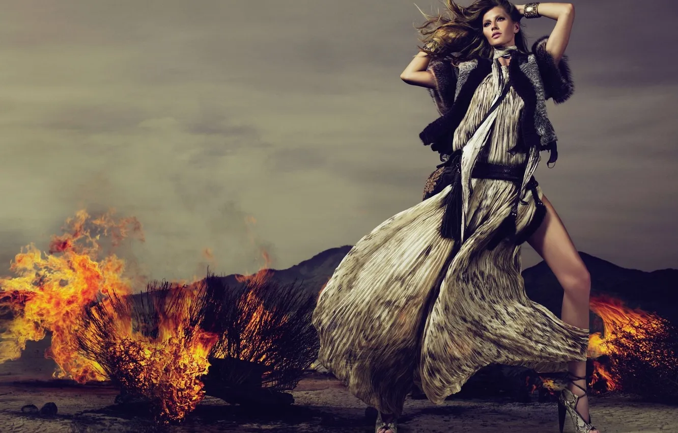 Photo wallpaper girl, Wallpaper, model, Gisele Bunchen