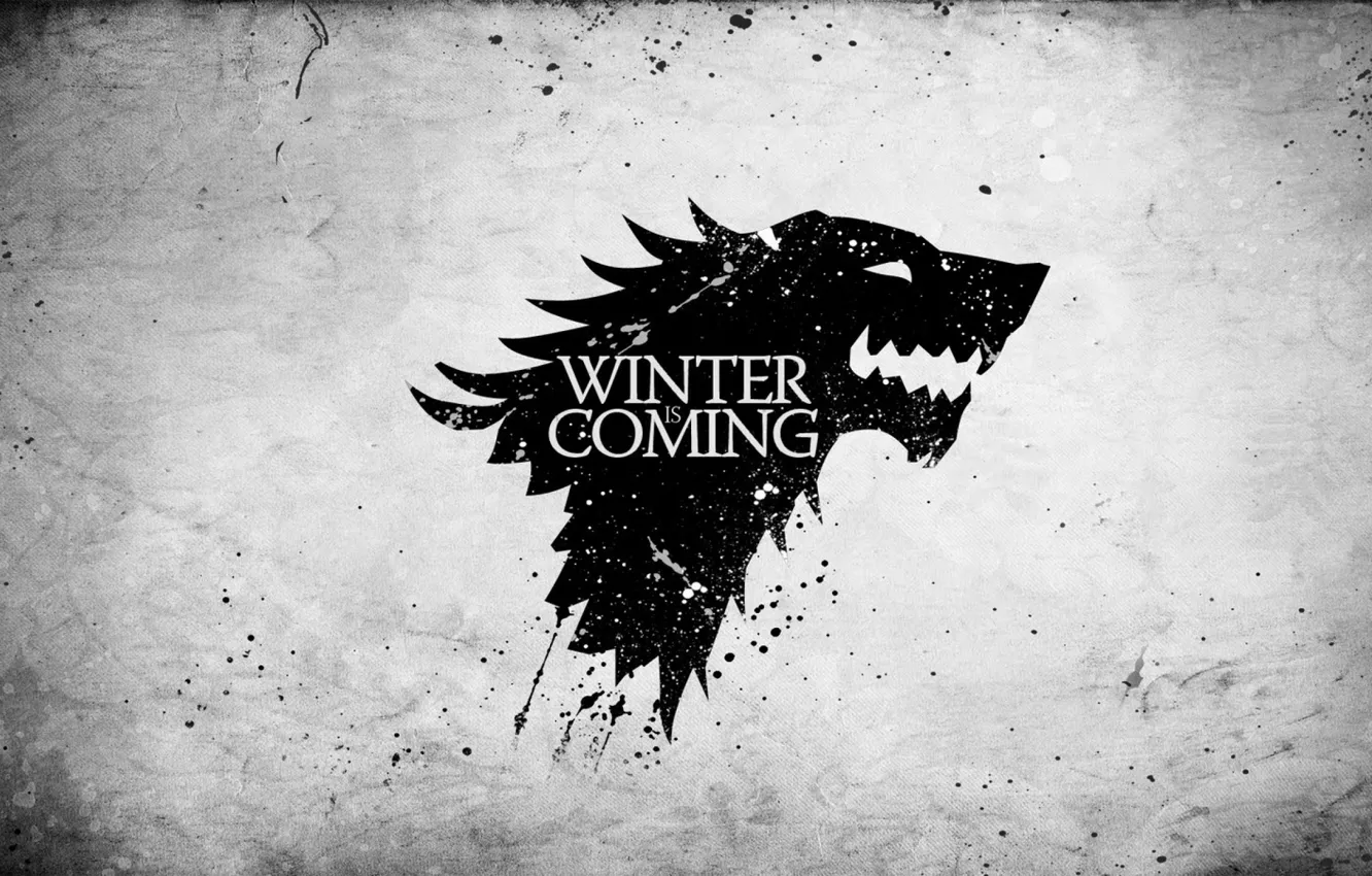 Photo wallpaper wolf, Game of Thrones, Game of thrones