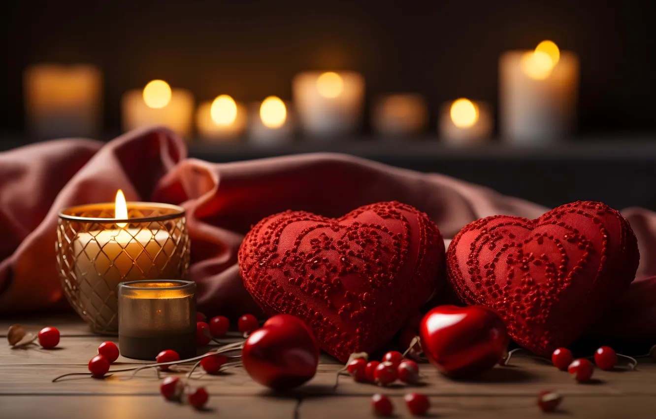 Photo wallpaper love, romance, heart, red, love, Valentine's day, heart, romantic