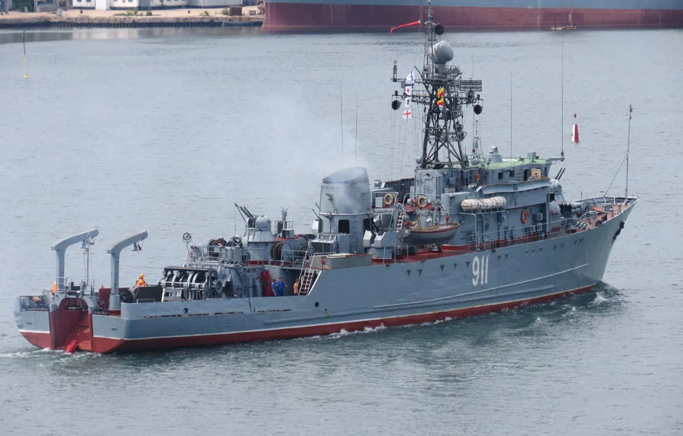 Photo wallpaper sea, minesweeper, Ivan holubec