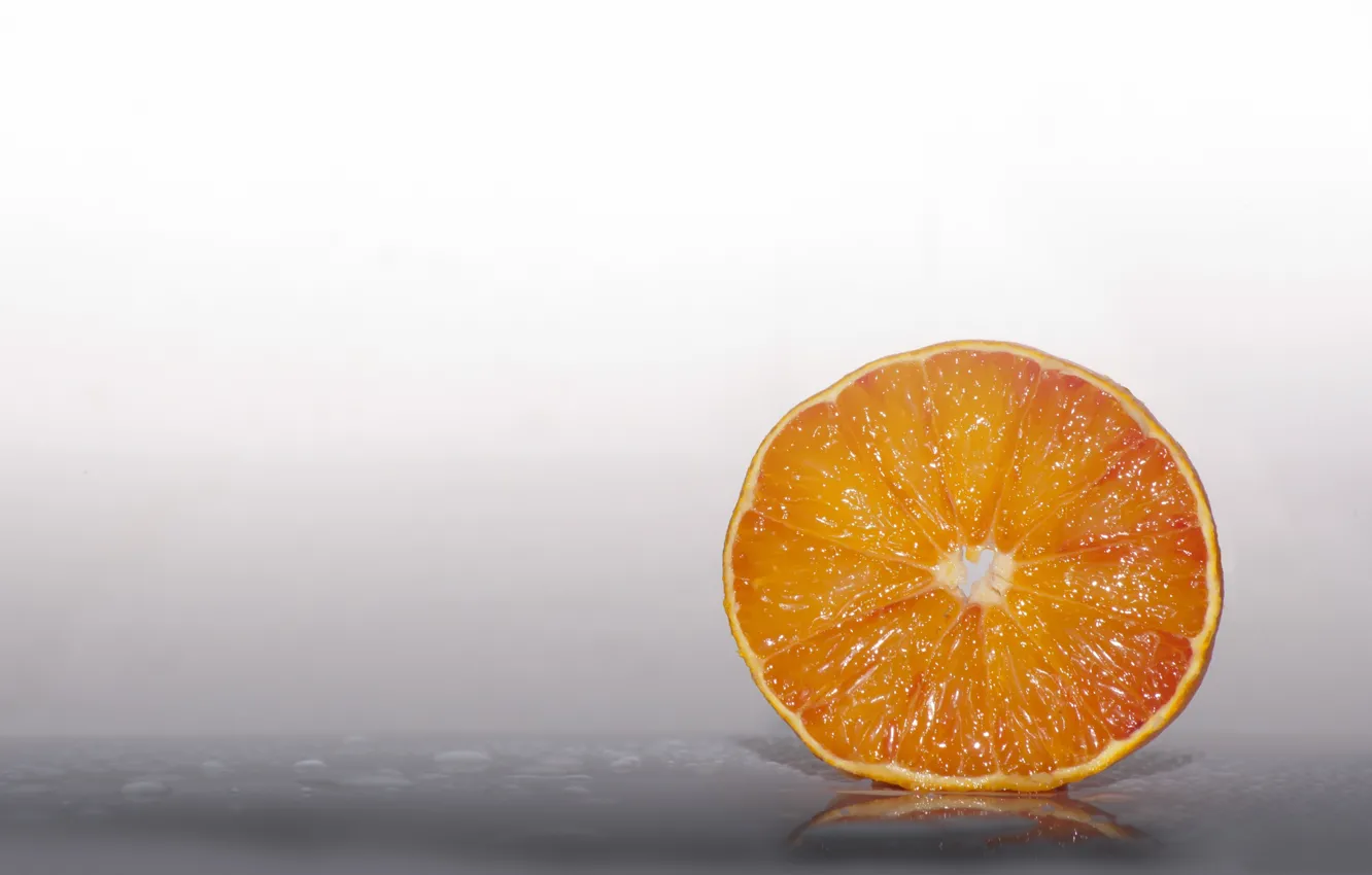 Photo wallpaper orange, slice, citrus, slice