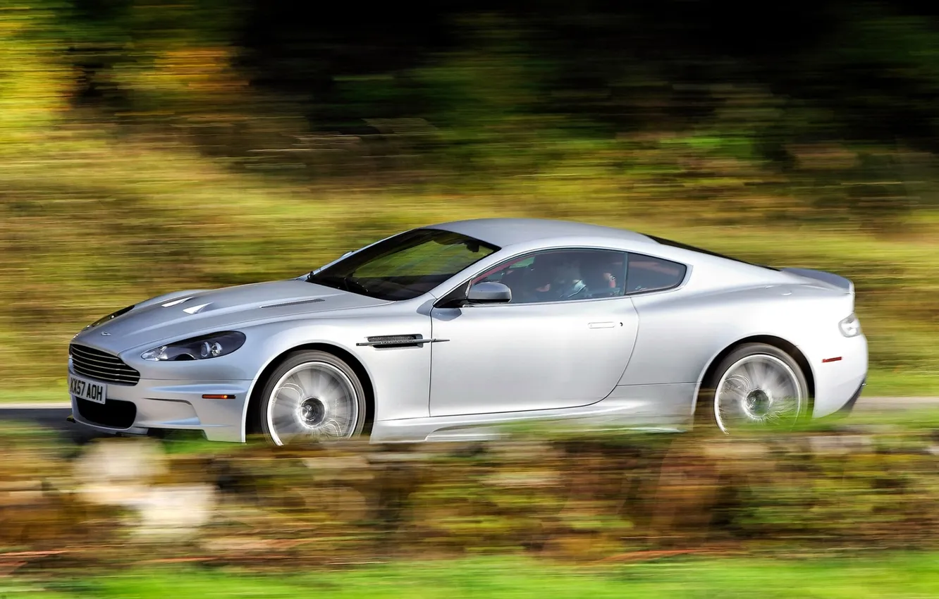 Photo wallpaper Aston Martin, speed, DBS, Aston Martin, supercar, side view, DBS