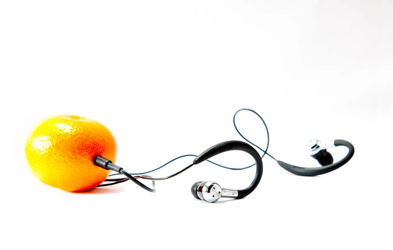 Photo wallpaper headphones, Mandarin, It's not Apple