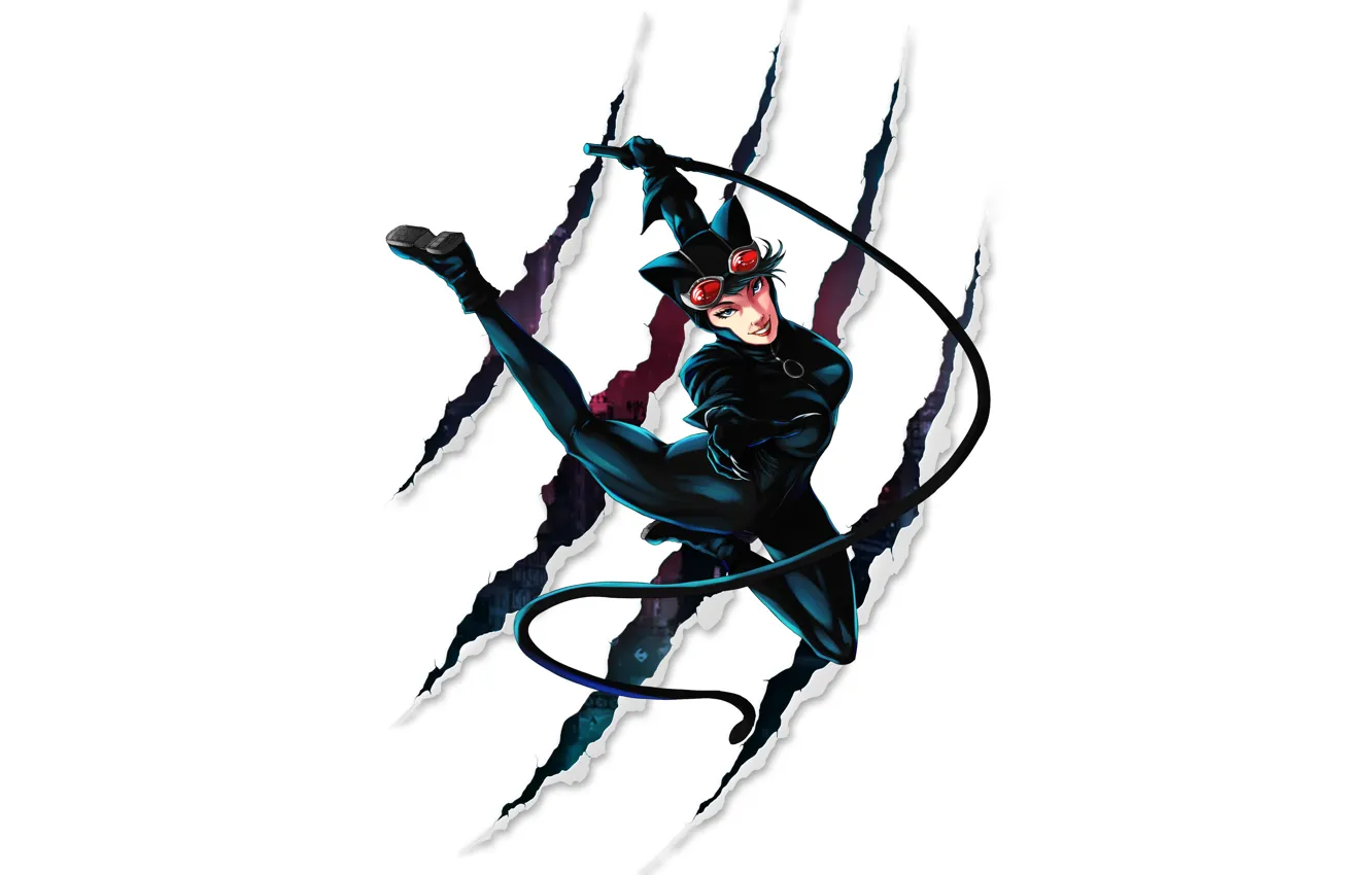 Photo wallpaper cat, figure, minimalism, art, fanart, Comics, Illustration, DC Comics