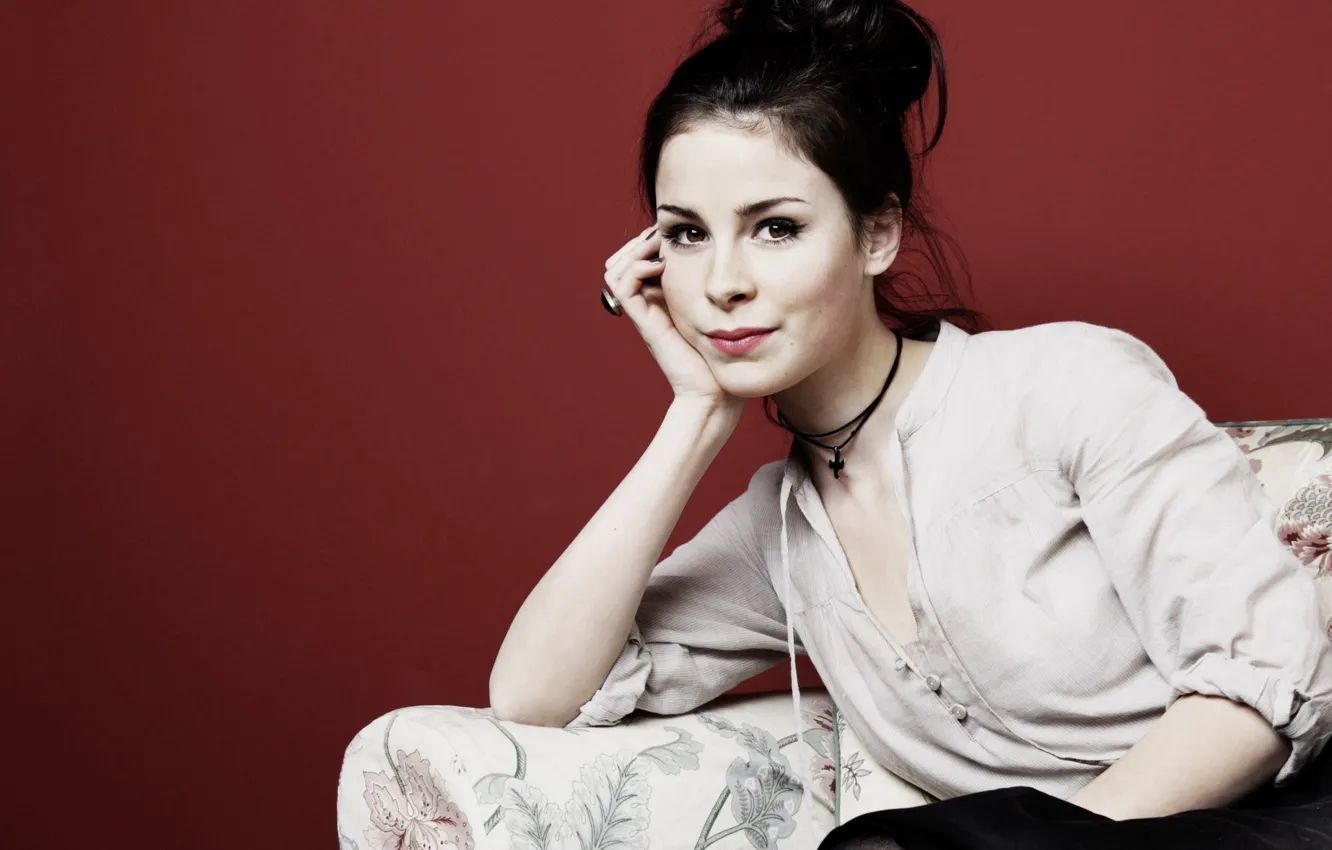 Photo wallpaper girl, pose, singer, Lena Meyer-Landrut