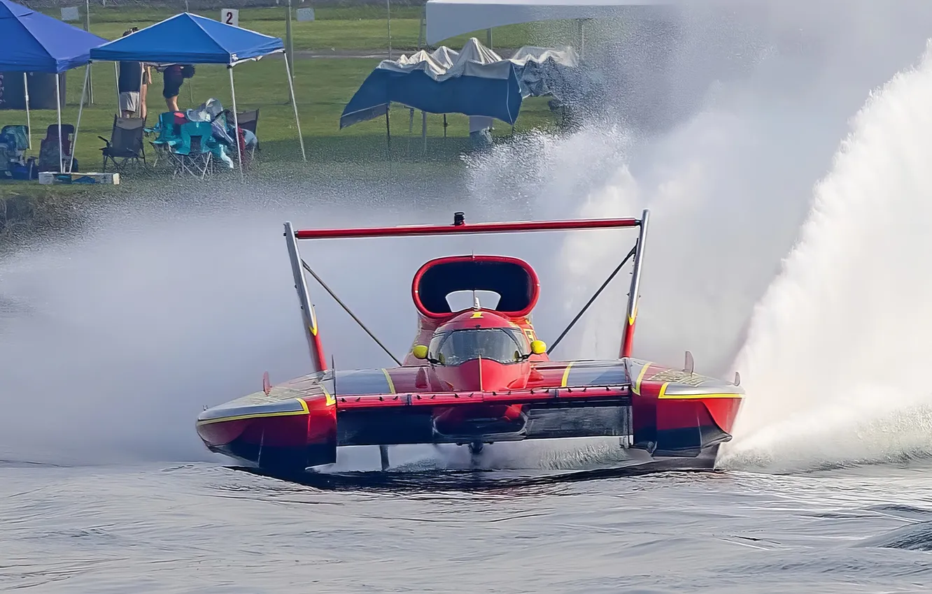 Photo wallpaper race, boat, speed