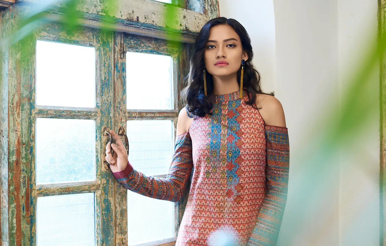 Photo wallpaper girl, beautiful, model, beauty, indian, makeup, fashion model