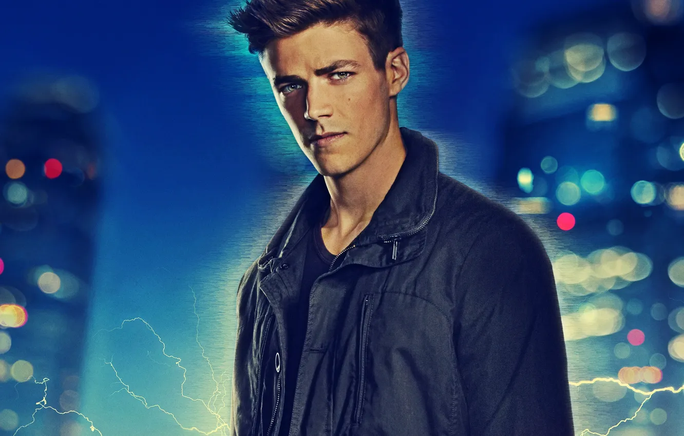 Photo wallpaper face, male, the series, DC Comics, The Flash, Barry Allen