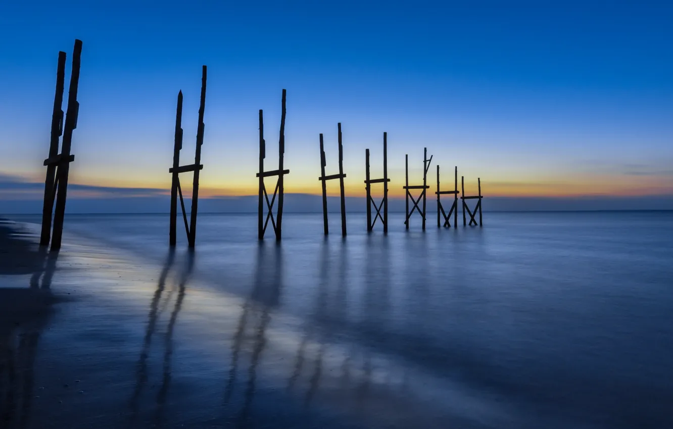 Photo wallpaper sea, nature, support