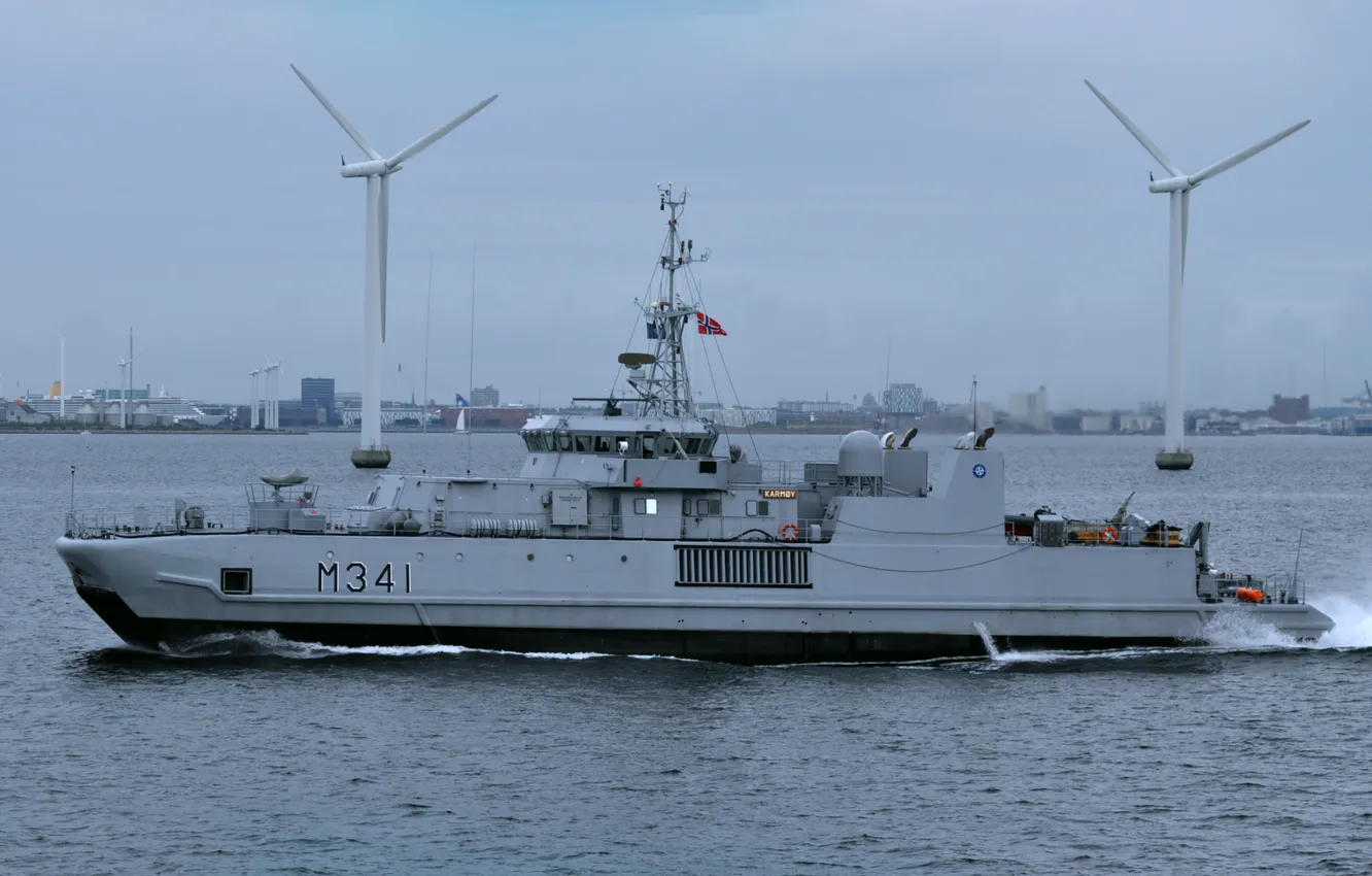 Photo wallpaper Norway, minesweeper, Karmoy