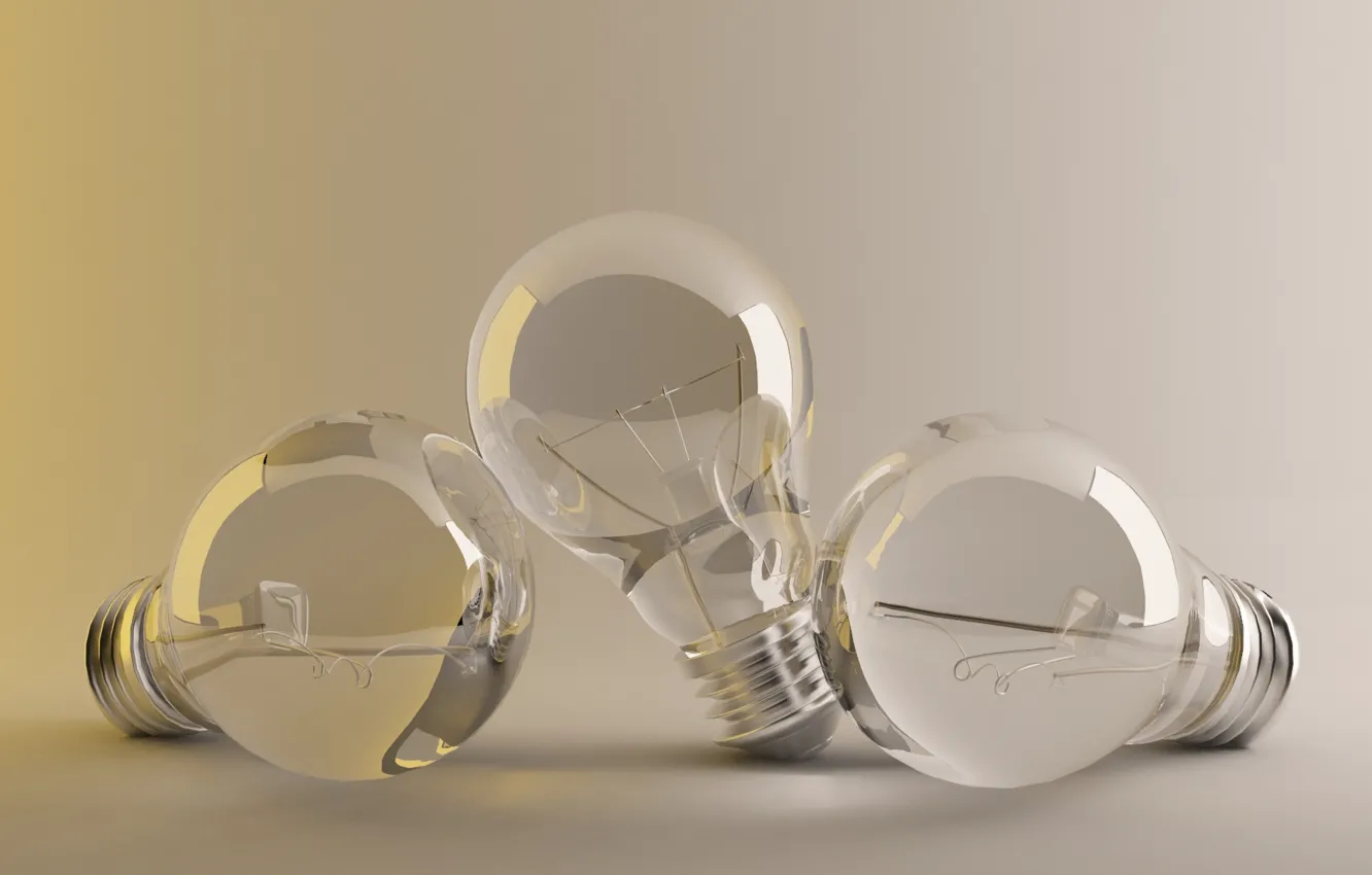Photo wallpaper glass, background, lamp, light bulb, Studio, glow