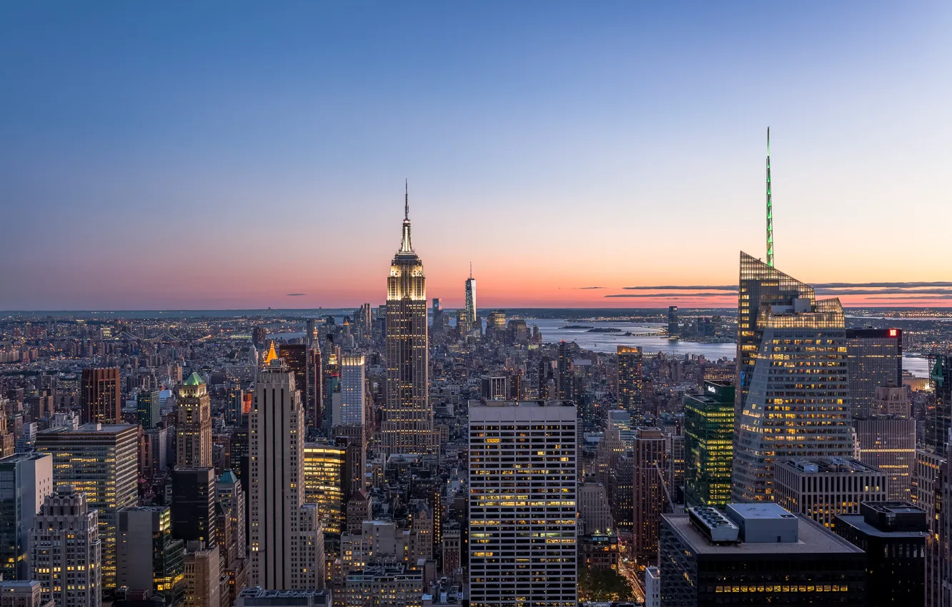 Photo wallpaper New York, Manhattan, New York, Manhattan, The Empire State Building, The Empire States