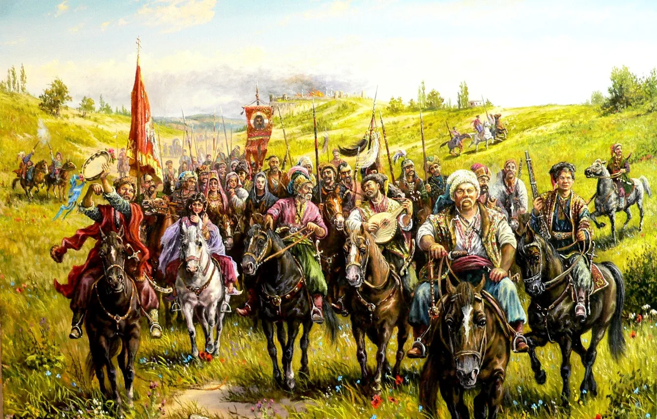 Photo wallpaper art, Cossacks, Andrey Lyakh