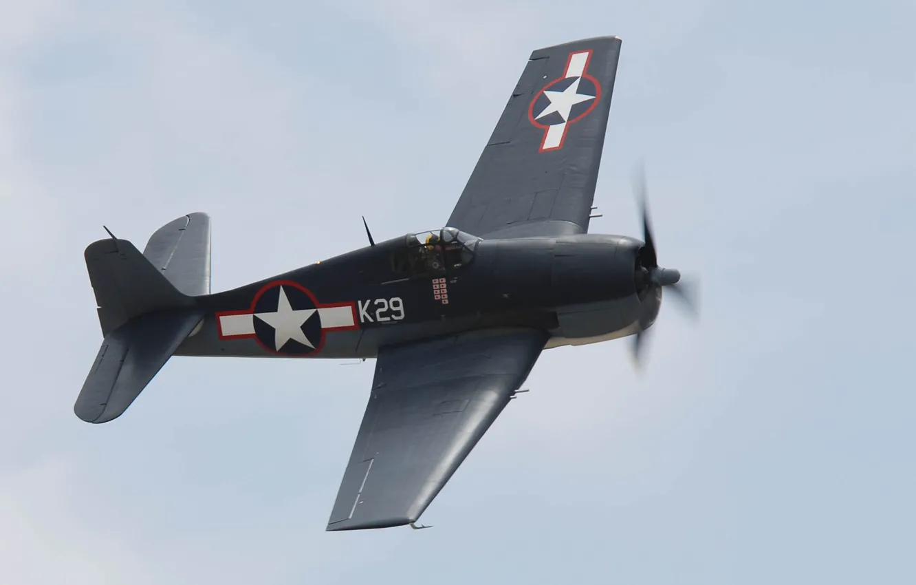 Photo wallpaper airplane, aviation, The Grumman F6F Hellcat