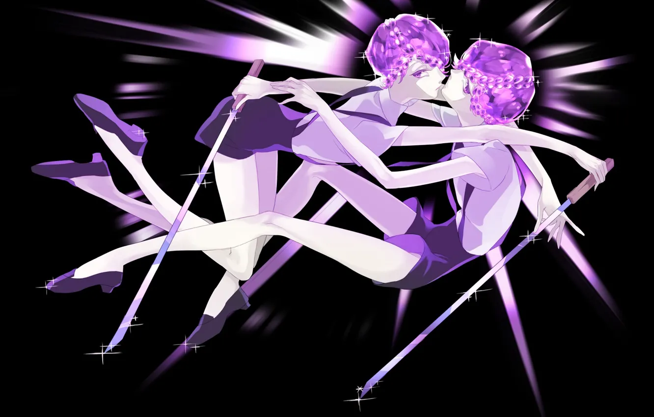 Photo wallpaper sword, characters, Gemini, Country Gems, Houseki no kuni