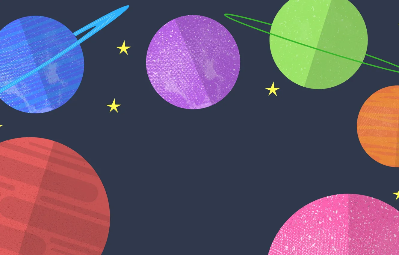 Photo wallpaper space, stars, planet, texture, Colta