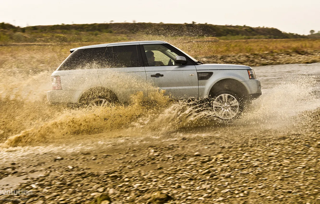 Photo wallpaper Land Rover, Range Rover, test drive