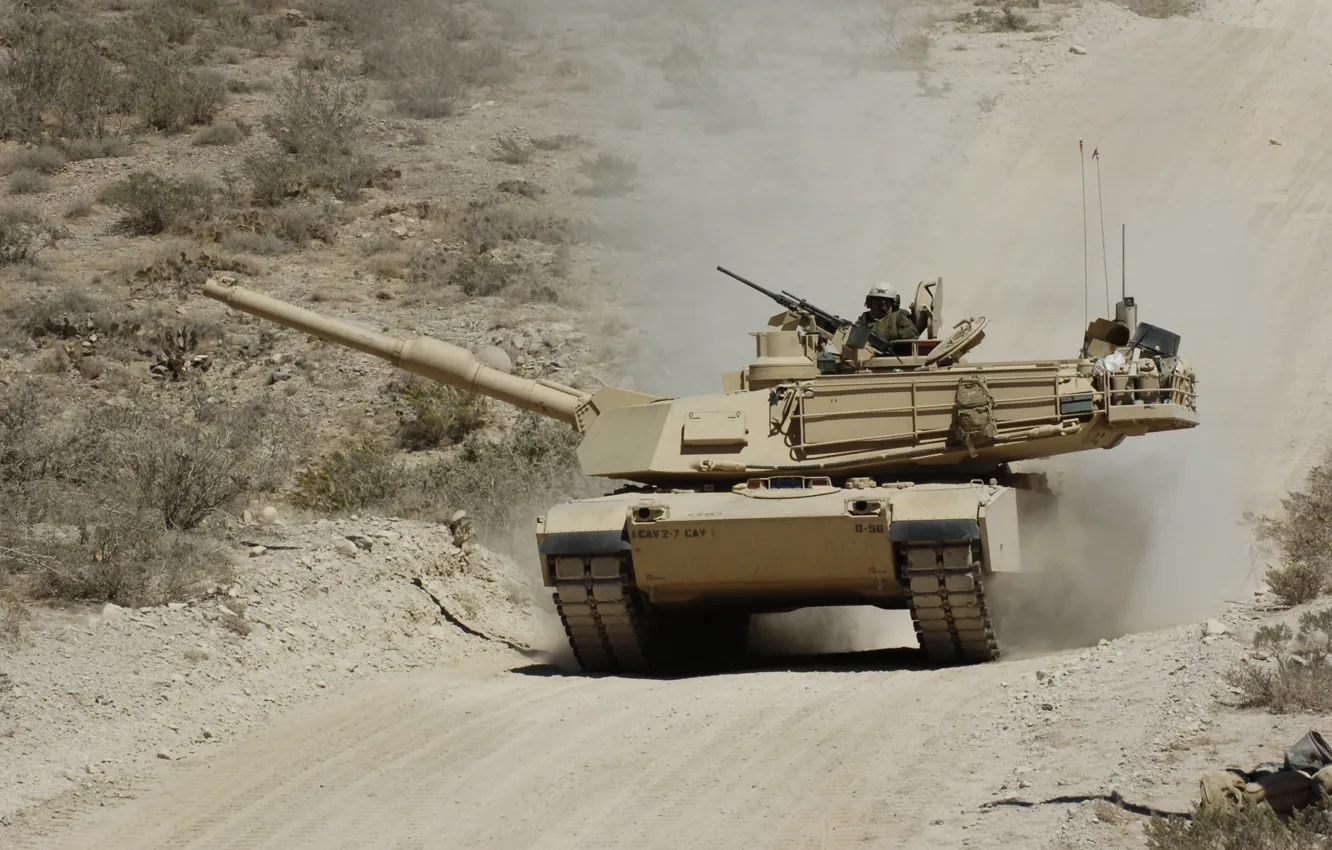 Photo wallpaper tank, USA, Abrams, the war in Iraq
