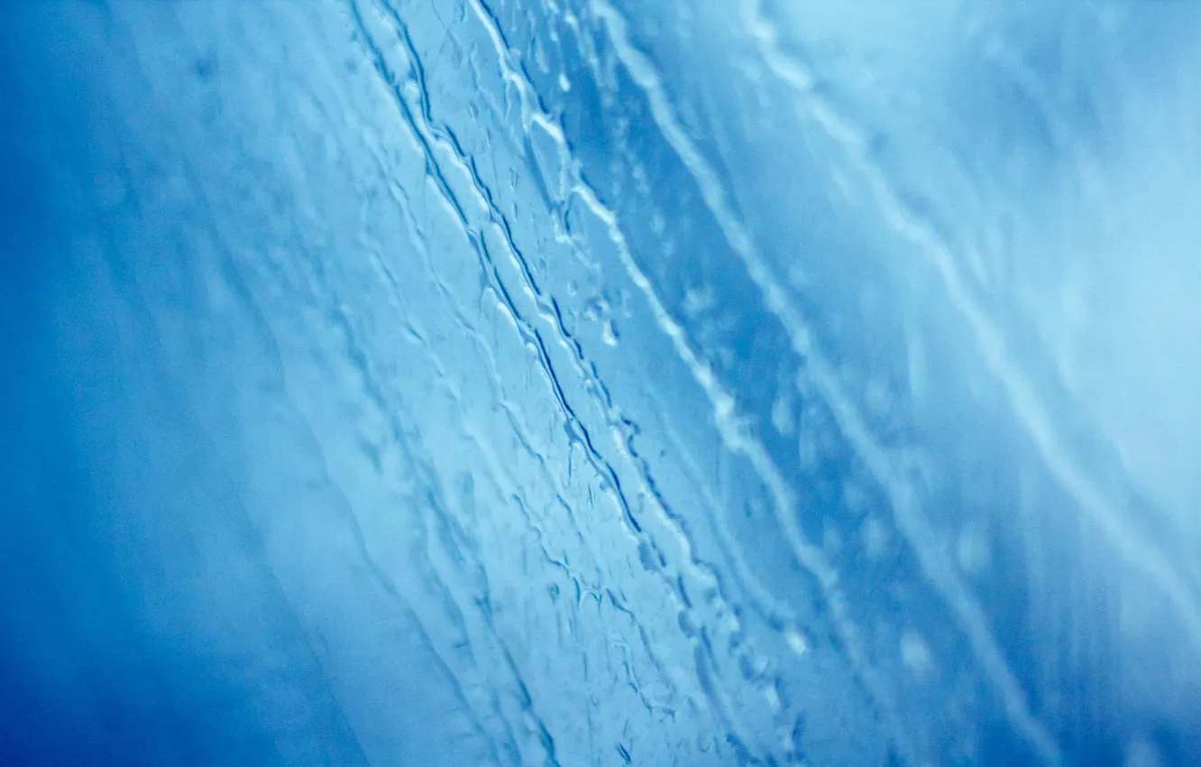 Photo wallpaper glass, water, drops, texture