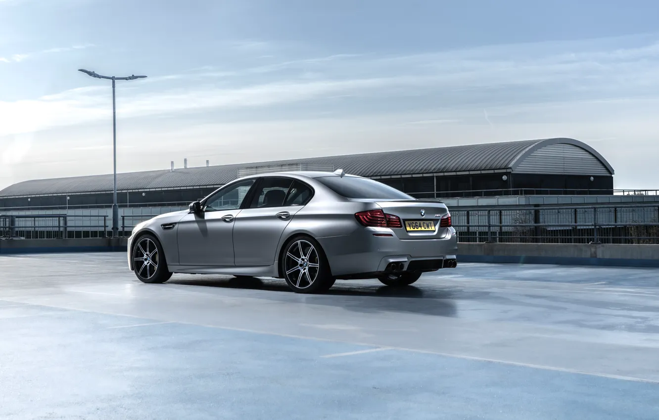 Photo wallpaper BMW, F10, rear view, M5, BMW M5 30 years