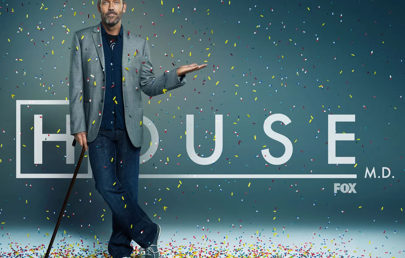 Photo wallpaper House M.D., Hugh Laurie, the series, Hugh Laurie