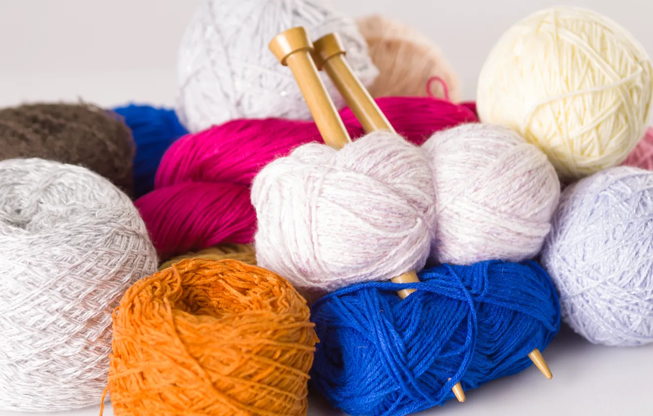 Photo wallpaper thread, spokes, knitting, yarn, hobby, hobby