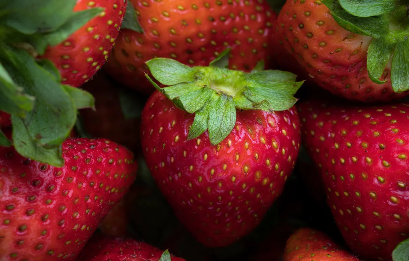 Photo wallpaper berries, food, strawberry