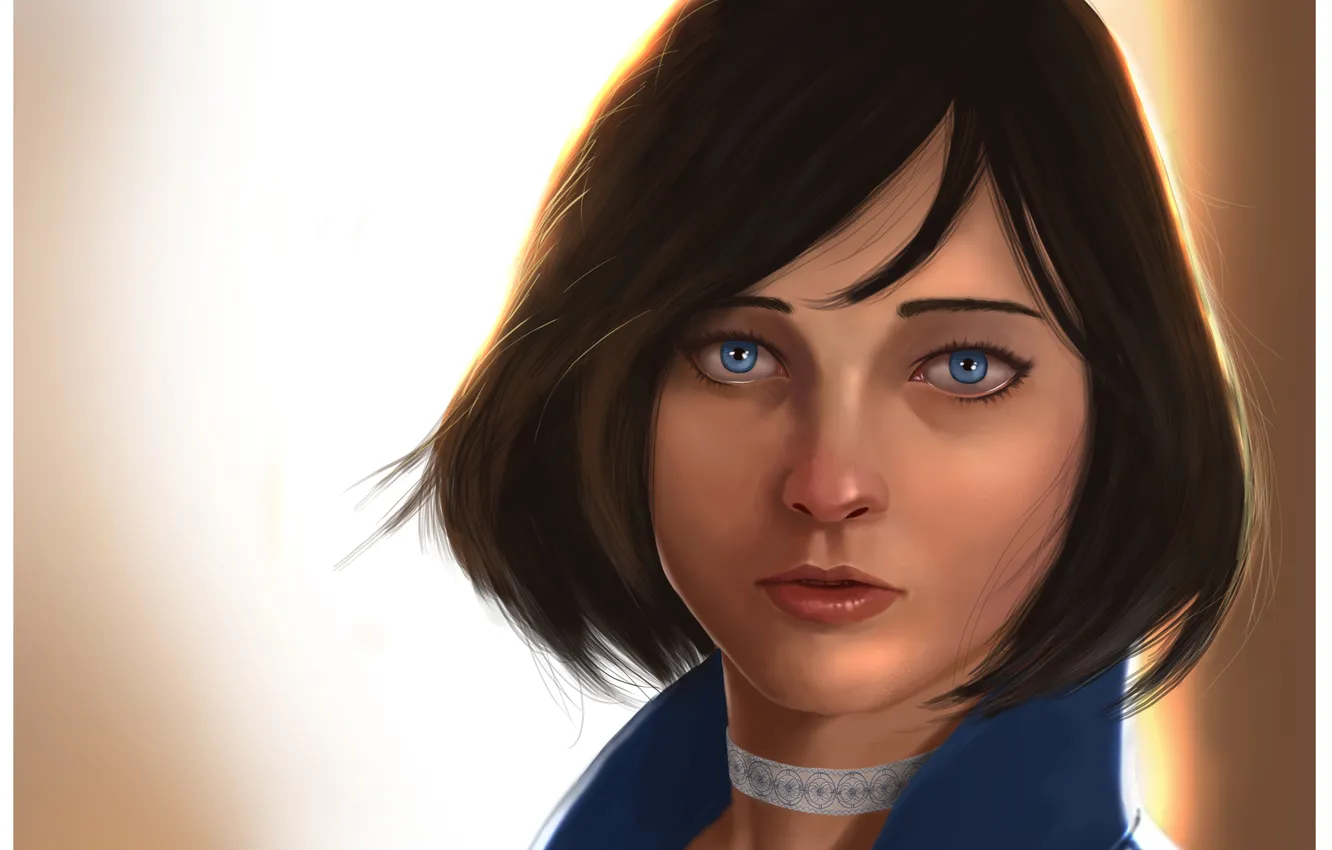 Photo wallpaper face, model, bioshock, art, Elizabeth, Infinite, BioShock Infinite, Anna Moleva