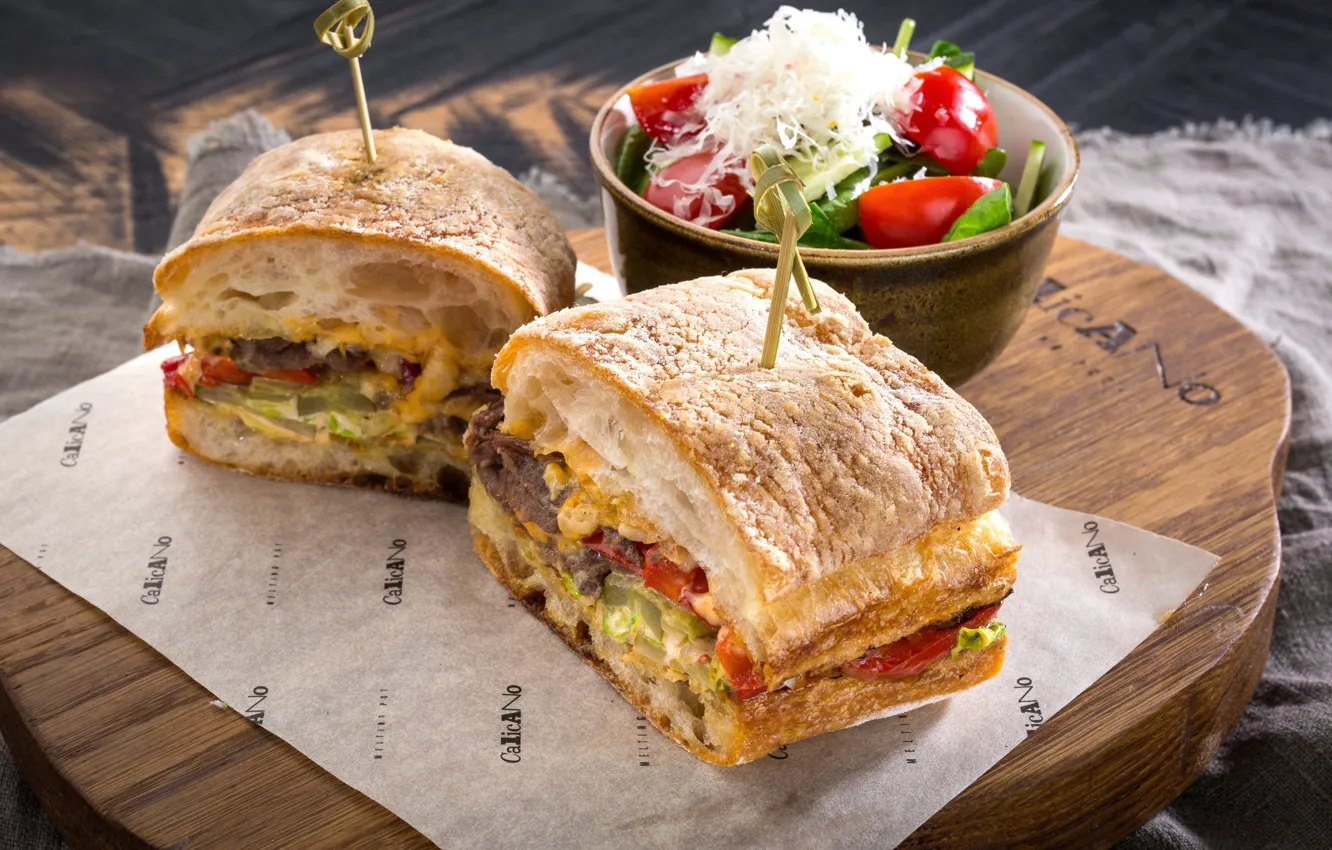 Photo wallpaper sandwich, vegetables, sandwich, filling