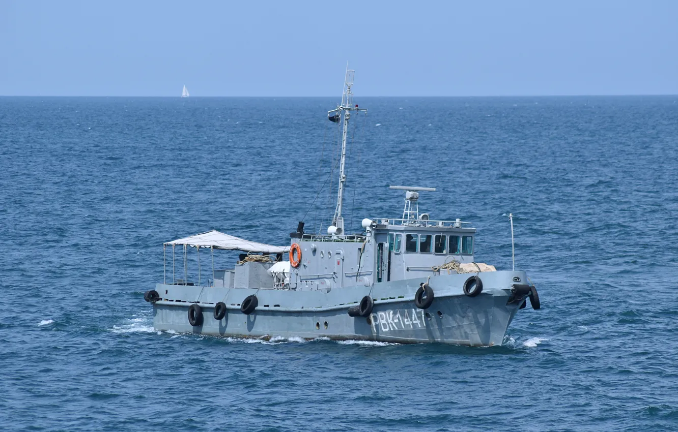Photo wallpaper diving boat, The black sea, Sevastopol