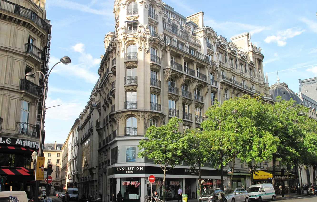 Photo wallpaper road, trees, the city, street, home, Evolution