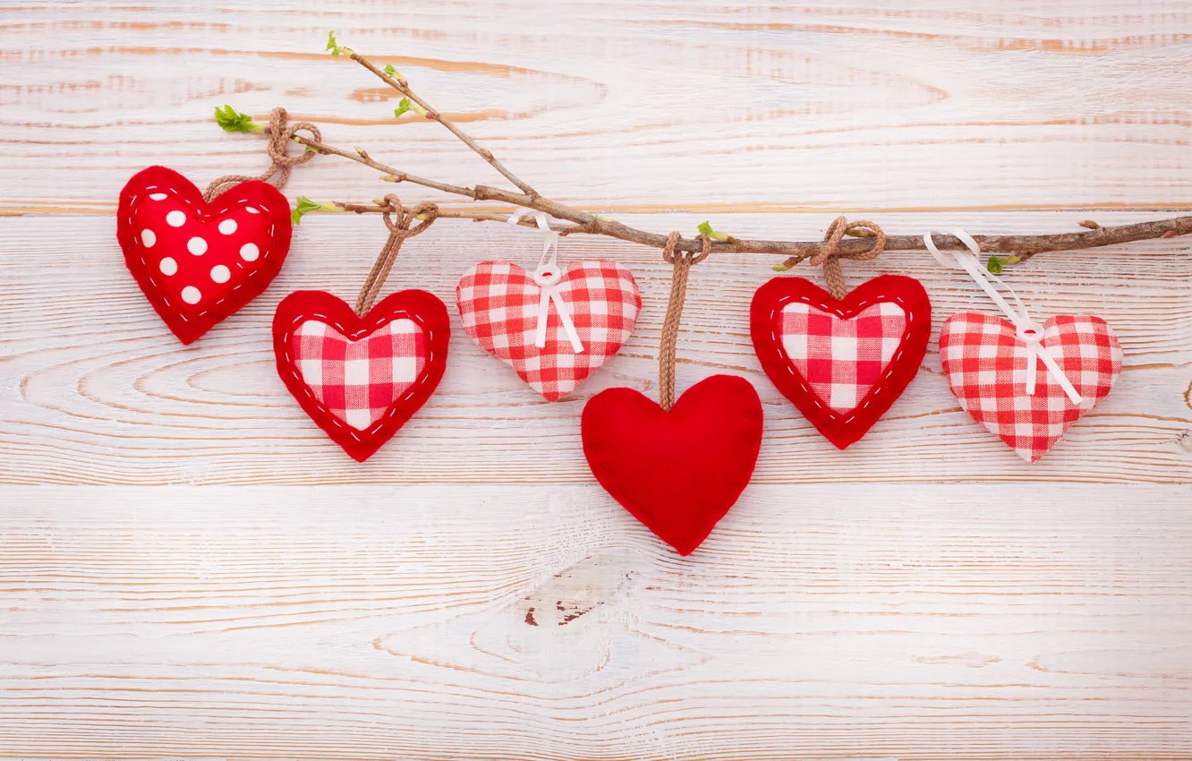 Photo wallpaper love, heart, branch, love, heart, romantic, valentines