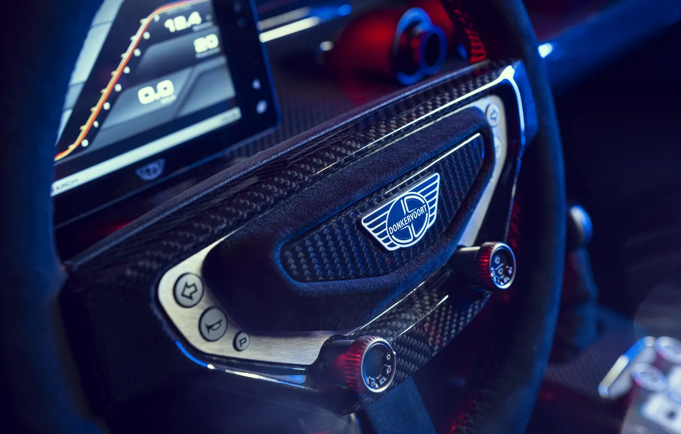 Photo wallpaper Steering Wheel, Donkervoort, Donkervoort F22