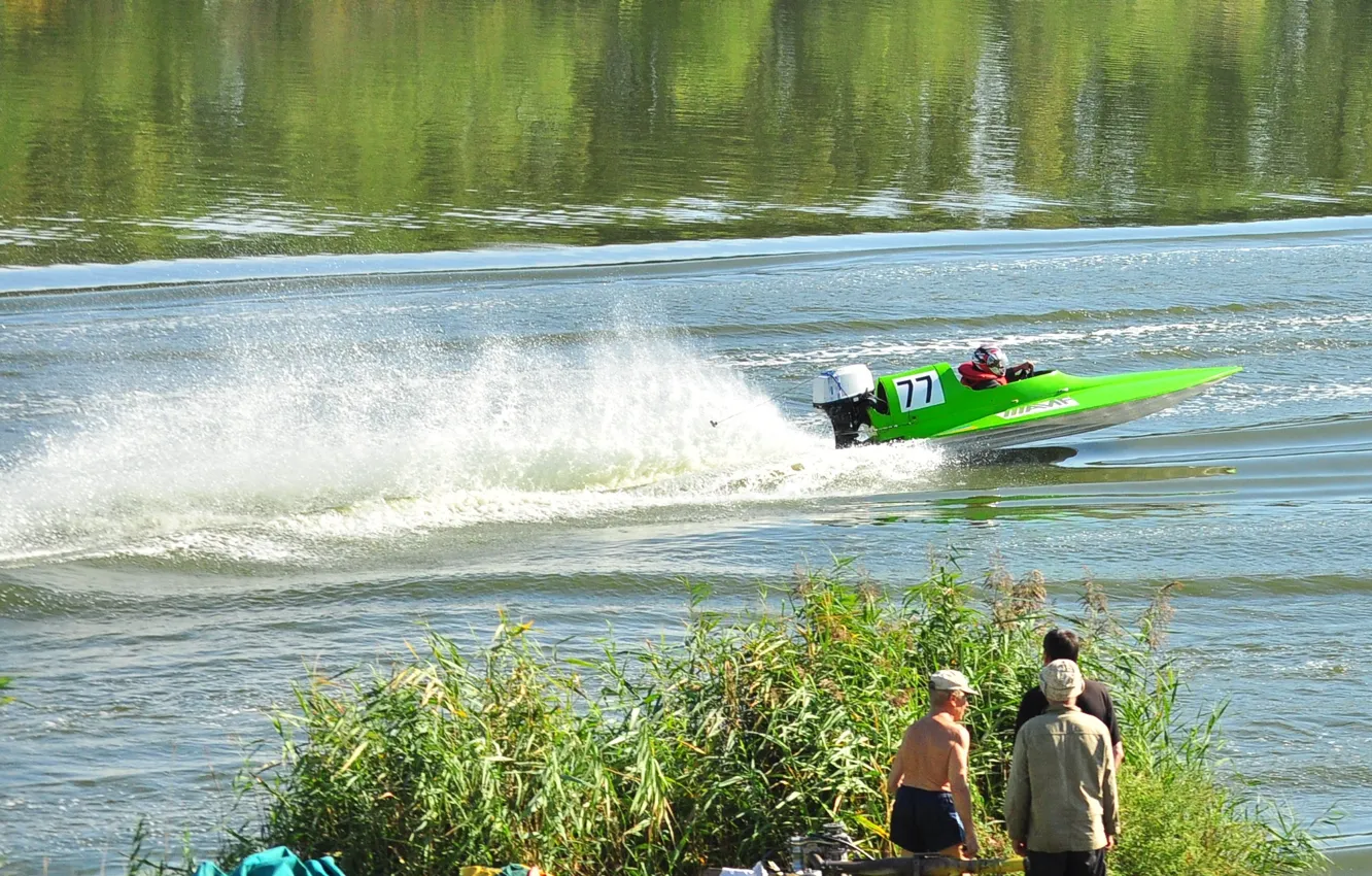 Photo wallpaper race, boat, speed