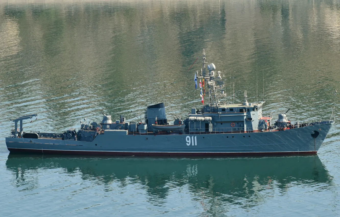 Photo wallpaper sea, minesweeper, Ivan holubec