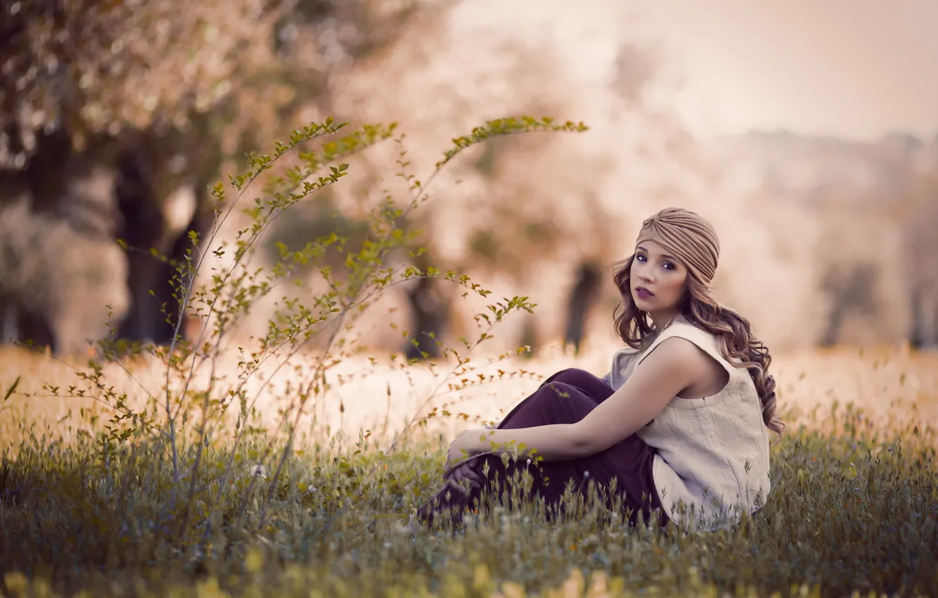 Photo wallpaper summer, look, girl