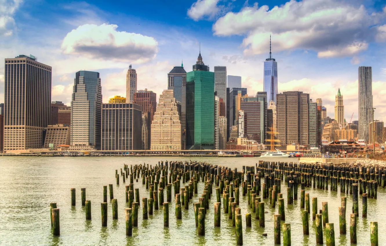 Photo wallpaper the city, New York, panorama, USA, USA, NYC, New York City