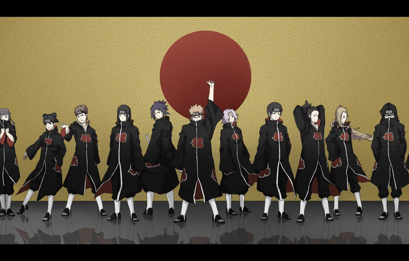 Photo wallpaper Naruto, anime, ninja, evil, Akatsuki, shinobi, japanese, Naruto Shippuden
