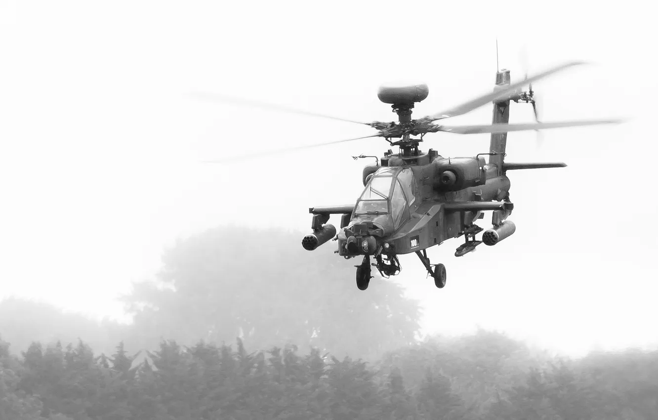 Photo wallpaper helicopter, Apache, shock, AH-64, main, "Apache"