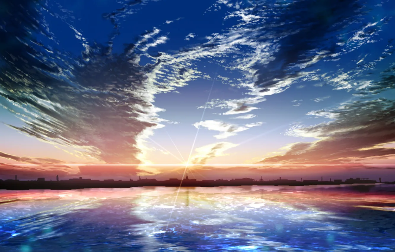 Photo wallpaper sea, the sky, Landscape