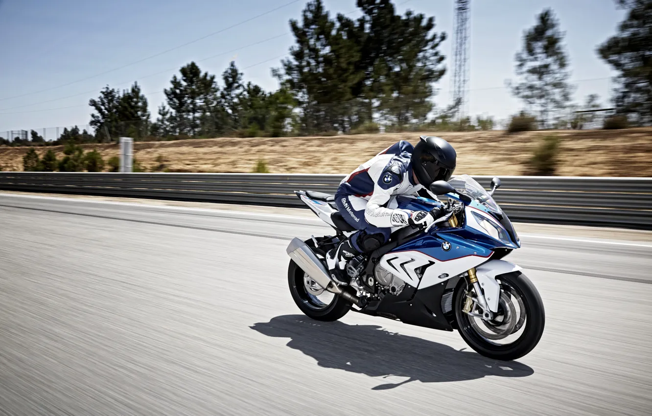 Photo wallpaper BMW, sport, moto, bike, race, speed, superbike, 2015