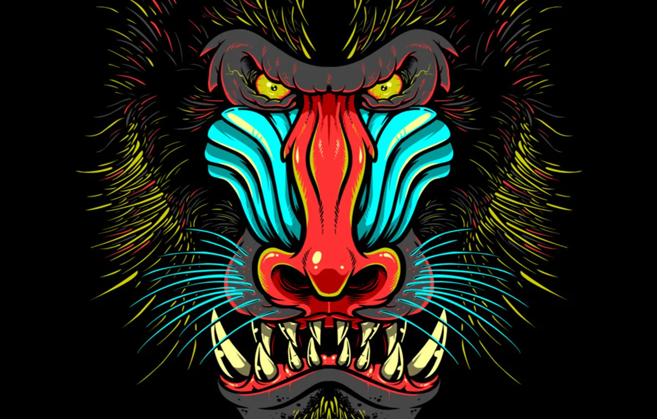 Photo wallpaper face, Rage, Chuck