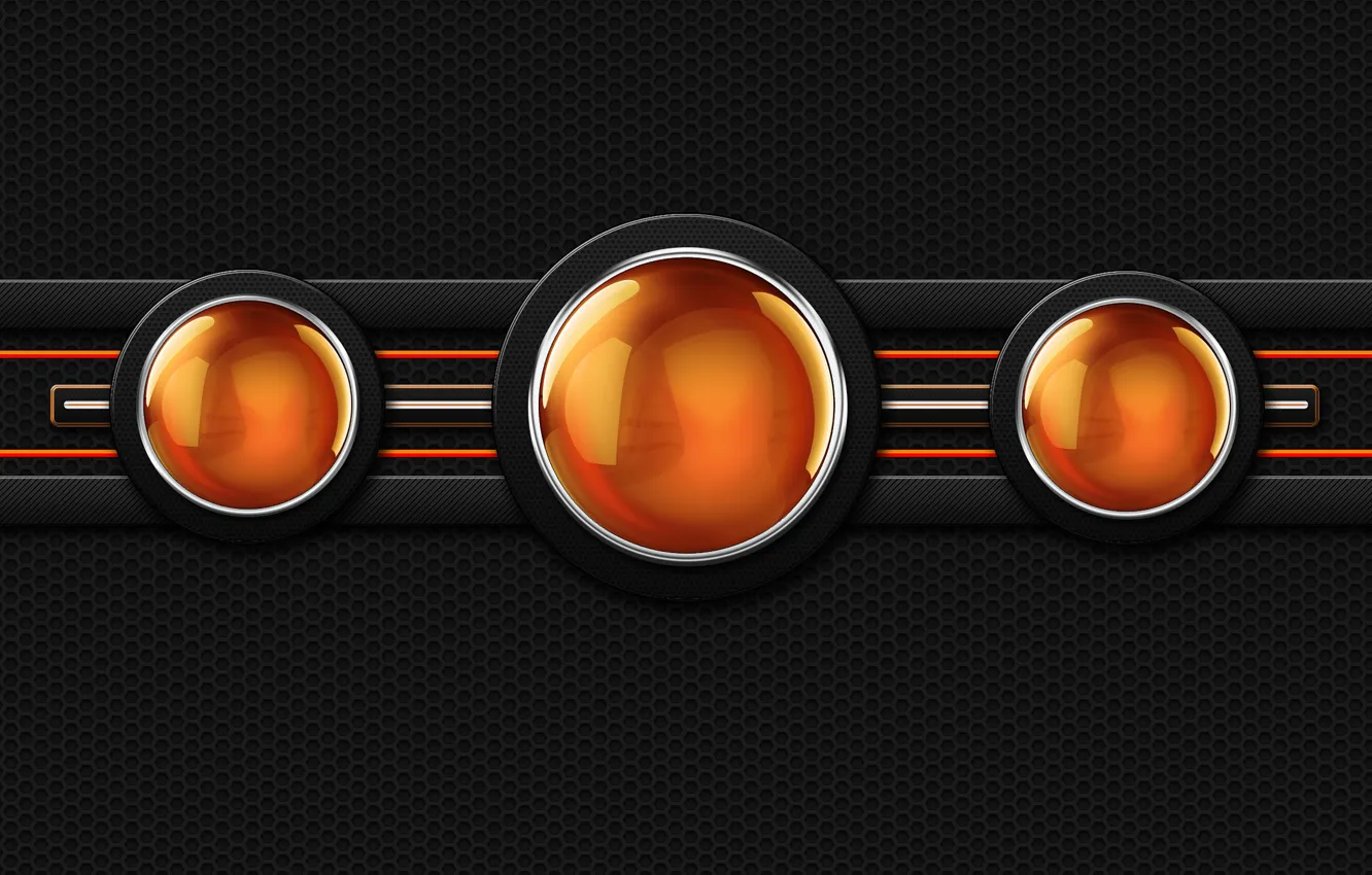 Photo wallpaper mesh, balls, orby