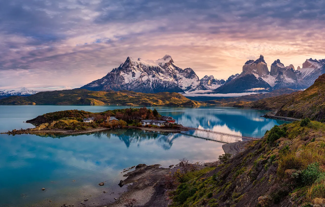 Photo wallpaper Patagonia, chile, Torres del Paine