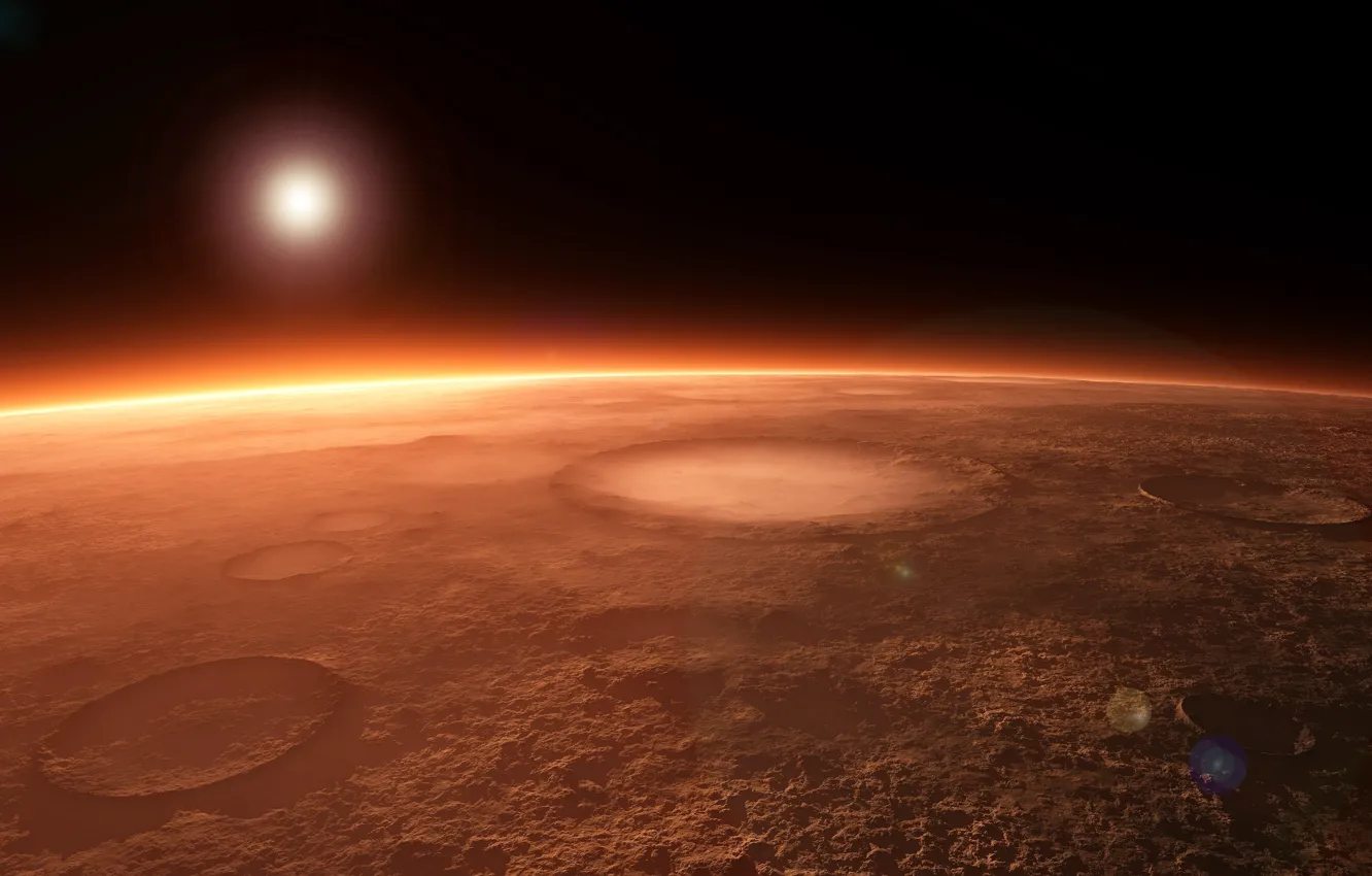 Photo wallpaper light, stars, cosmos