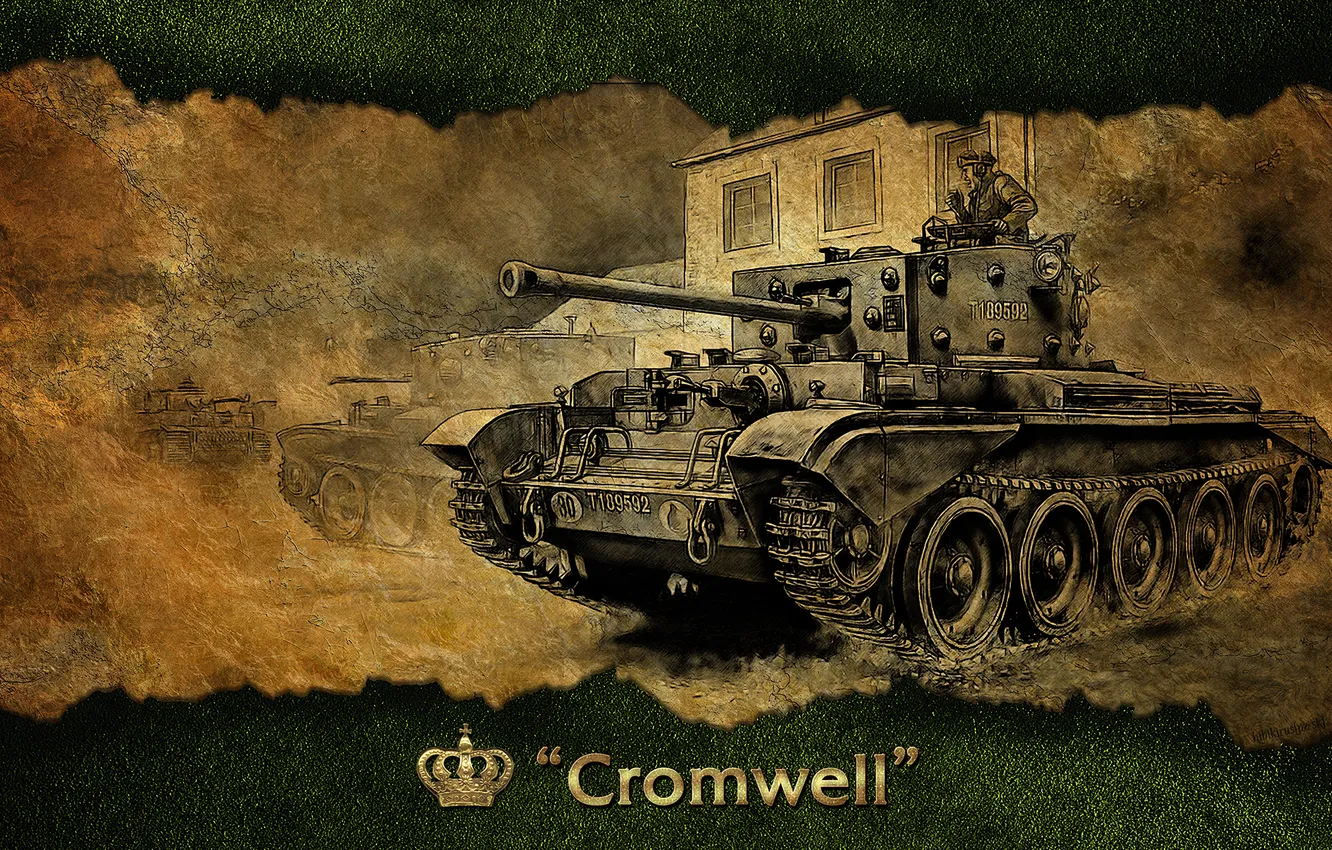 Photo wallpaper England, art, tank, UK, tanks, WoT, World of Tanks, Cromwell